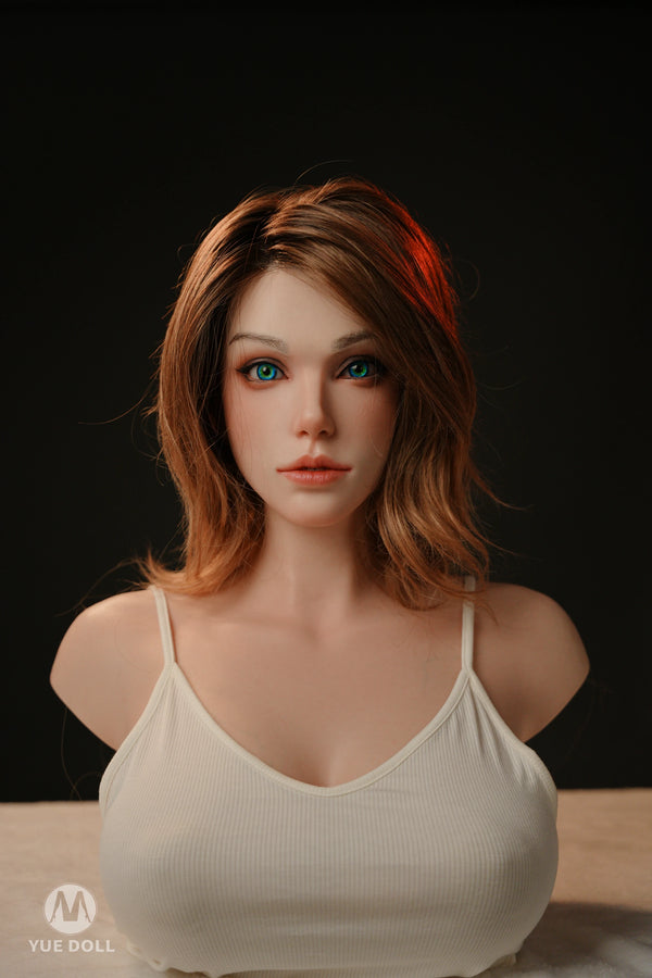 YUE DOLL® Rika 51cm(20") E-CUP Curved Deep Throat Seamless Neck Full Silicone Torso For Blxxjob Only ( NO.4322)