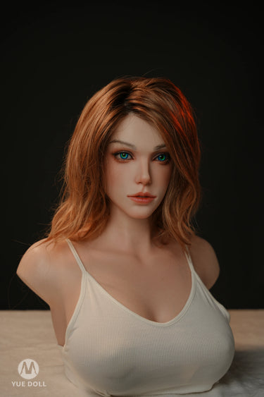 YUE DOLL® Rika 51cm(20") E-CUP Curved Deep Throat Seamless Neck Full Silicone Torso For Blxxjob Only ( NO.4322)