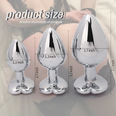 Sex Toy® Tate SHD-D5303 Aluminum Alloy Wearable Anal Plug with Vibration Function