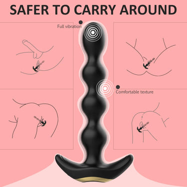 Sex Toy® Austin-RCT SHD-S362-2 Rechargeable Anal Beads with Remote Control