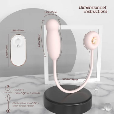 Sex Toy ® Joyful Jolt-RCT APP SHD-X007-3 Rechargeable Personal Massager with App & Remote Control