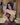 Video of a sex doll in a violet lingerie in bathroom.