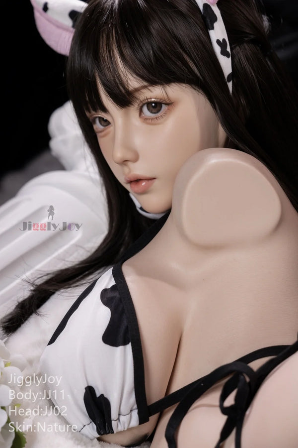 Jigglyjoy® 76cm (2ft 5in) D-Cup Platinum Silicone Sex Doll by JigglyJoy