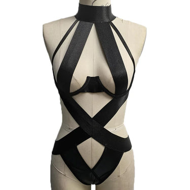 Koikiss Sex Toy® Women's Black Milk Silk One-Piece Dress – Soft & Stretchy | Model 2108037