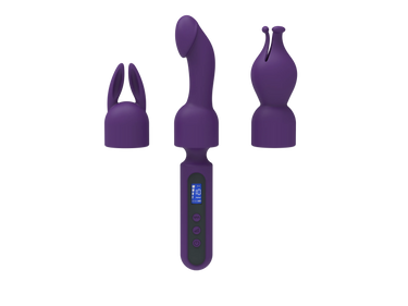 Sex Toy®LCD Small AV Wand + AV Head 3-Piece Set | 10 Vibration Modes & LED LCD Display | MDS-AV115