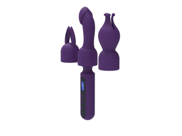 Sex Toy®LCD Small AV Wand + AV Head 3-Piece Set | 10 Vibration Modes & LED LCD Display | MDS-AV115