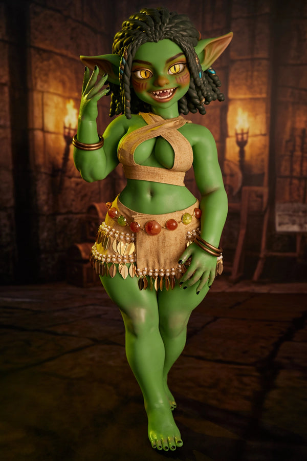 Climax Doll® 70cm (2ft4) Fantasy Silicone Sex Doll Kaela, Green