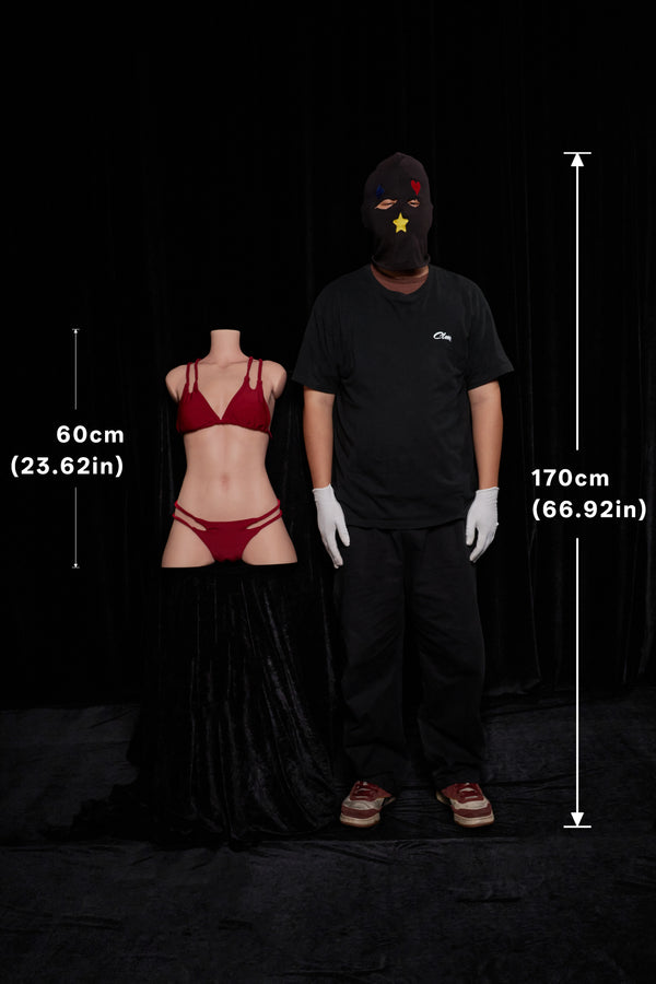 Climax Doll® 60cm (2ft) AA-Cup Ultra Lightweight Silicone Sex Torso 661#, CLM ULW Series