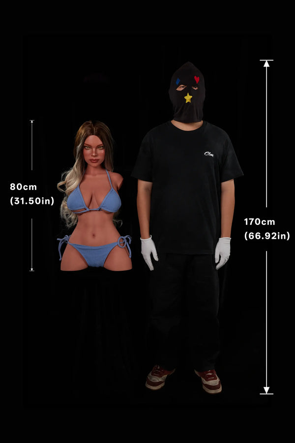Climax Doll Ultra Lightweight Silicone Doll Torso ULW 662# Hedia Realistic Curvy Body