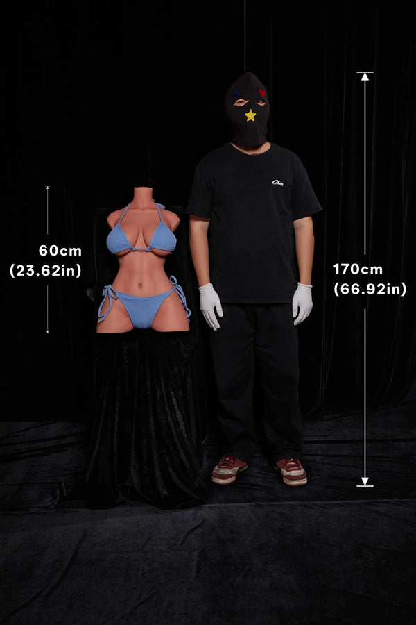 Climax Doll ULW Series 60cm E-Cup Ultra Lightweight Silicone Doll Torso #662 Realistic Curvy Model