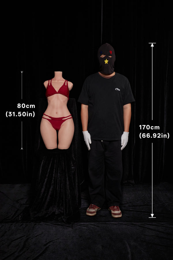 Climax Doll ULW Series 80cm A-Cup Ultra Lightweight Silicone Sex Doll Torso #881 Slim Body