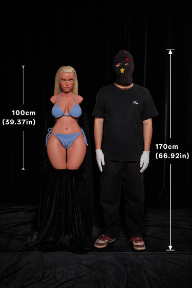 Climax Doll® ULW 883# Fiora Ultra Lightweight Silicone Sex Doll Torso Blonde Curvy Model
