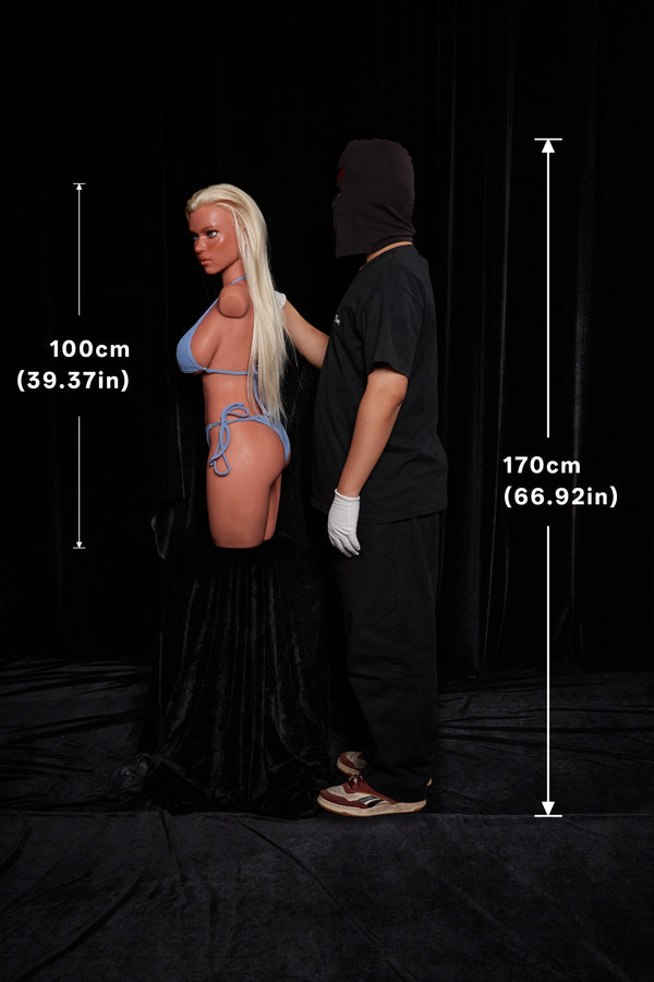 Climax Doll Ultra Lightweight Best Sex Doll Torso ULW 883# Fiora Blonde Curvy Silicone Body