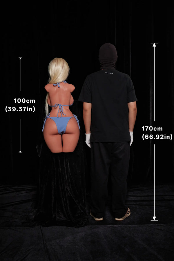 Climax Doll Ultra Lightweight Best Sex Doll Torso ULW 883# Fiora Blonde Curvy Silicone Body
