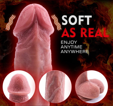 Koikiss Sex Toy®  Perfect Expandable Dildo | 9 Vibration Modes & 3 Telescopic Modes | Heating, Wireless Remote & USB-C Magnetic Charging